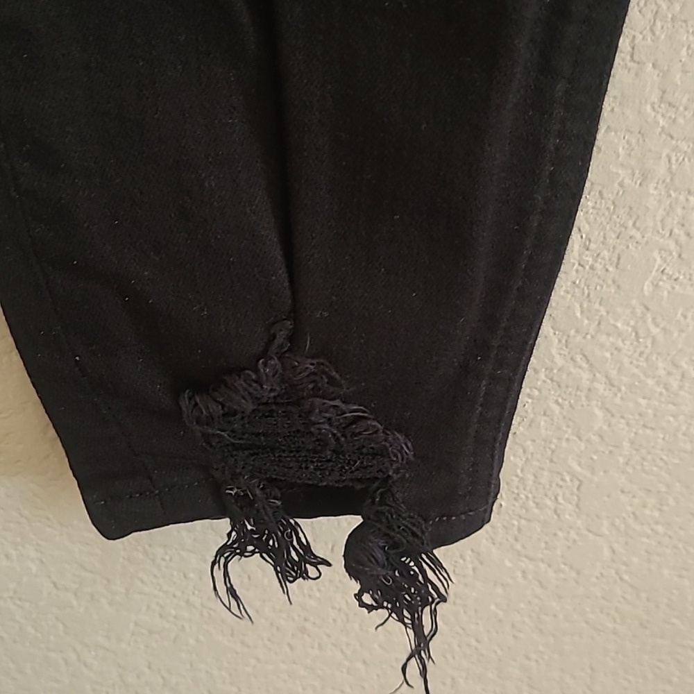 Rag & Bone Distressed Black Nina High Rise Ankle Skinny Jeans Size 29 - Picture 4 of 11